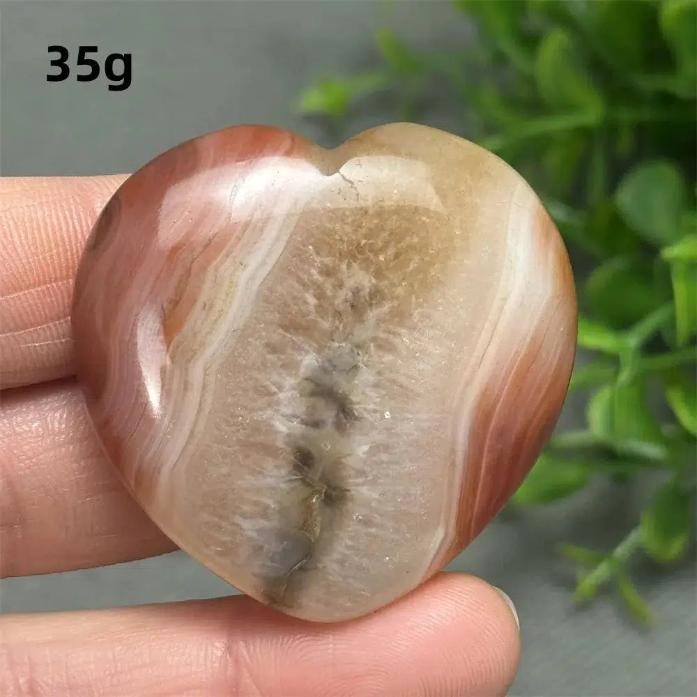 Red Agate Heart