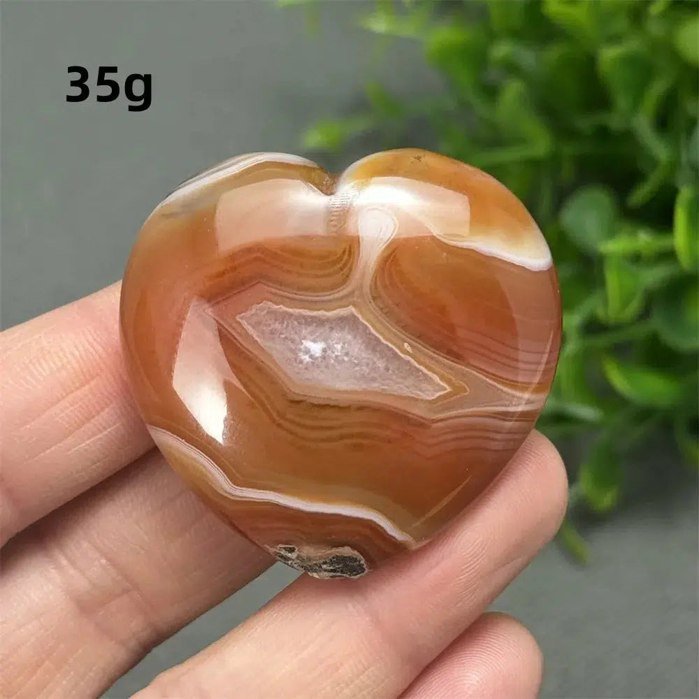 Red Agate Heart