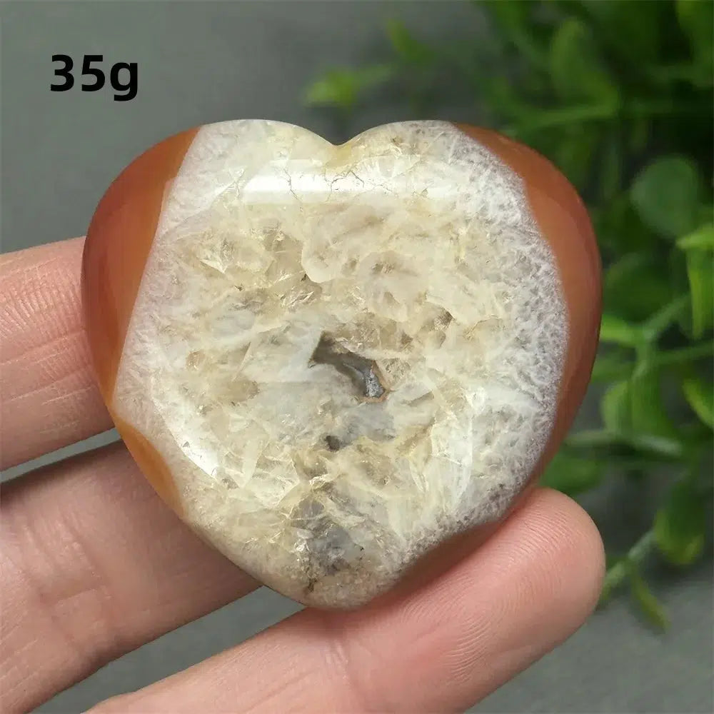 Red Agate Heart