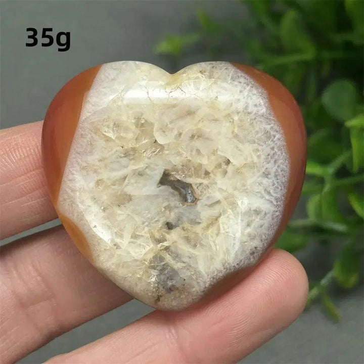 Red Agate Heart