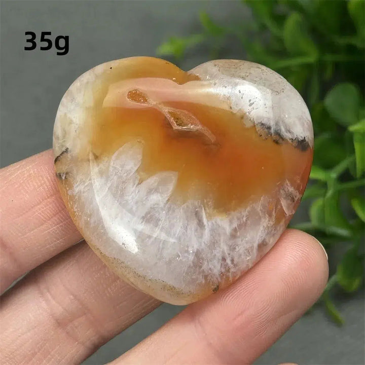 Red Agate Heart