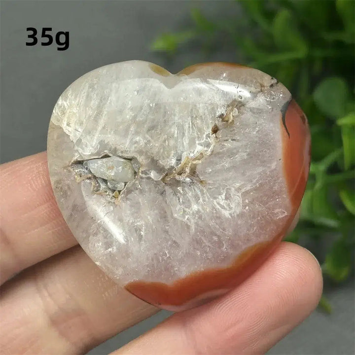 Red Agate Heart