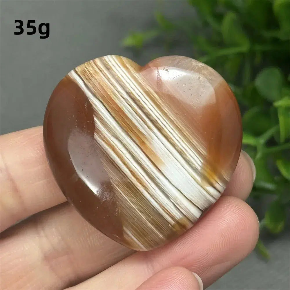 Red Agate Heart