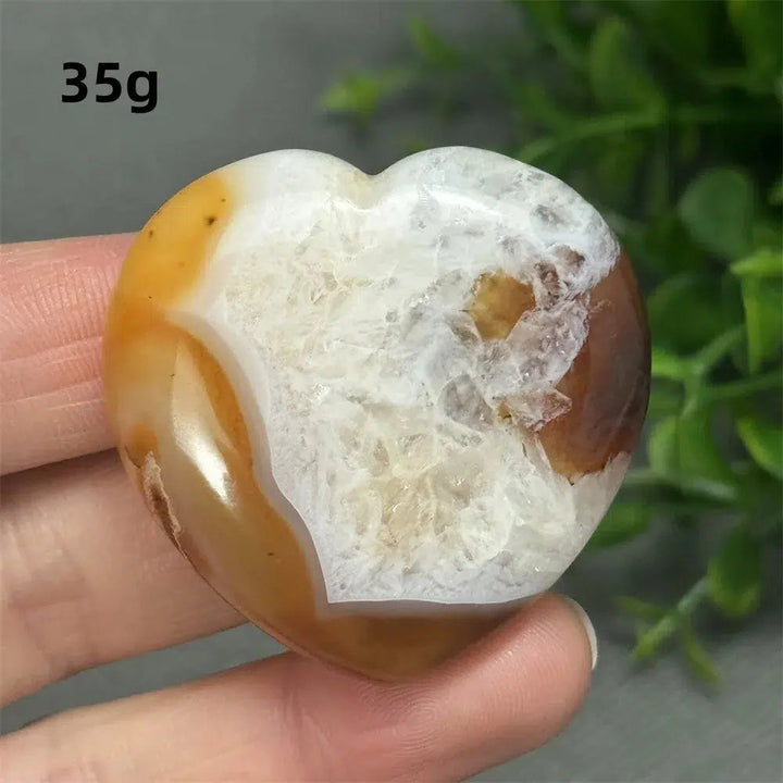 Red Agate Heart