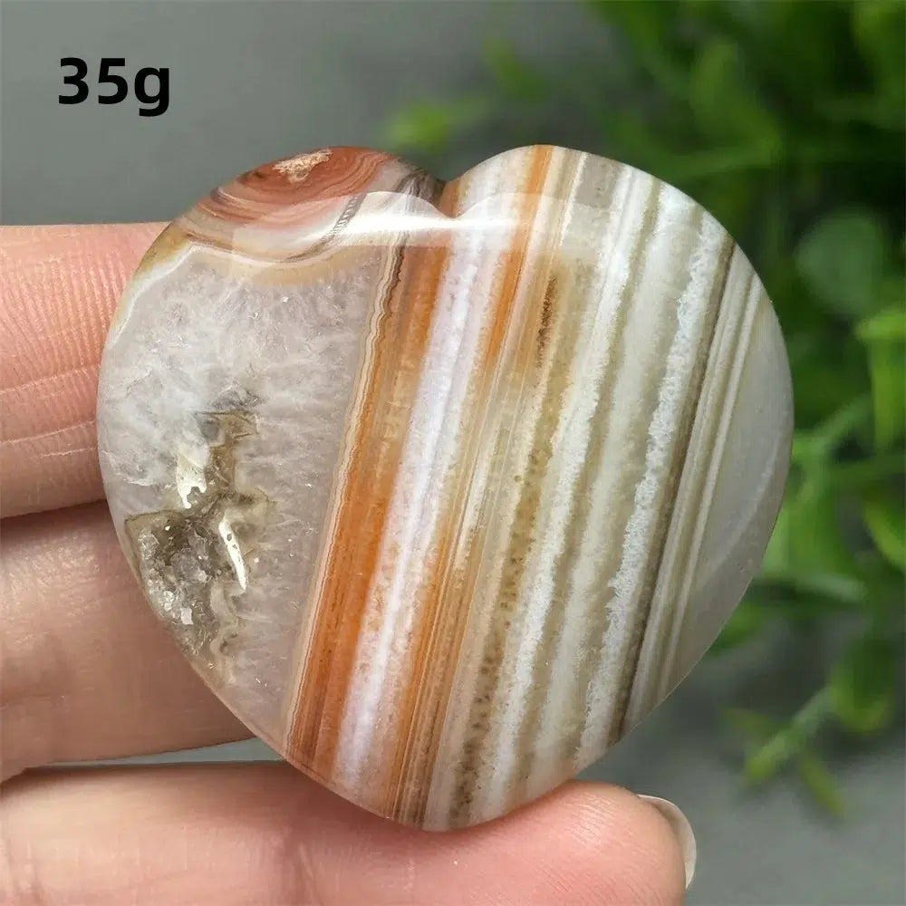 Red Agate Heart