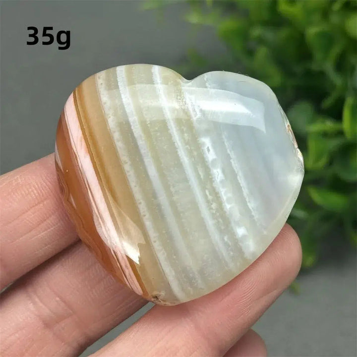 Red Agate Heart