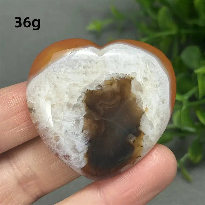 Red Agate Heart