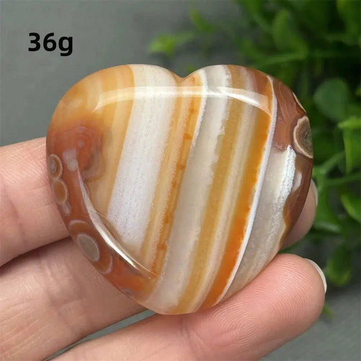 Red Agate Heart