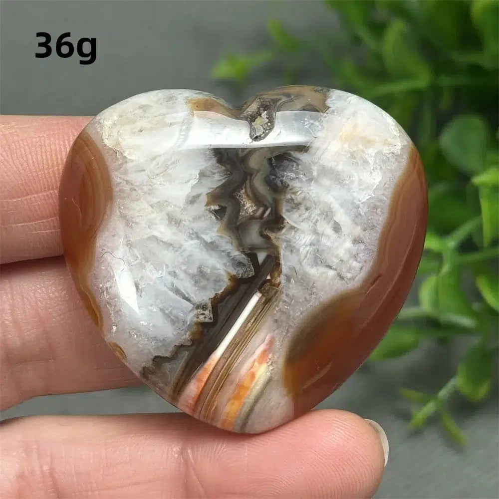 Red Agate Heart