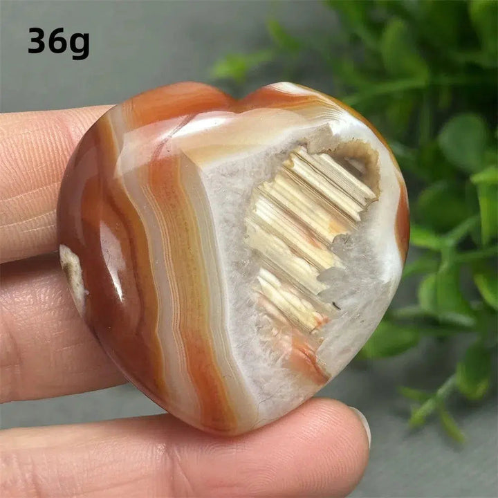 Red Agate Heart