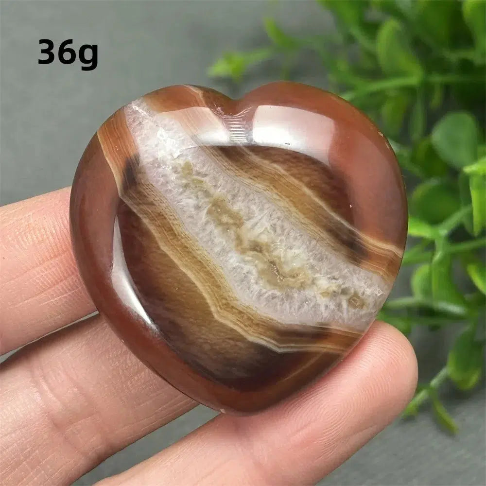 Red Agate Heart