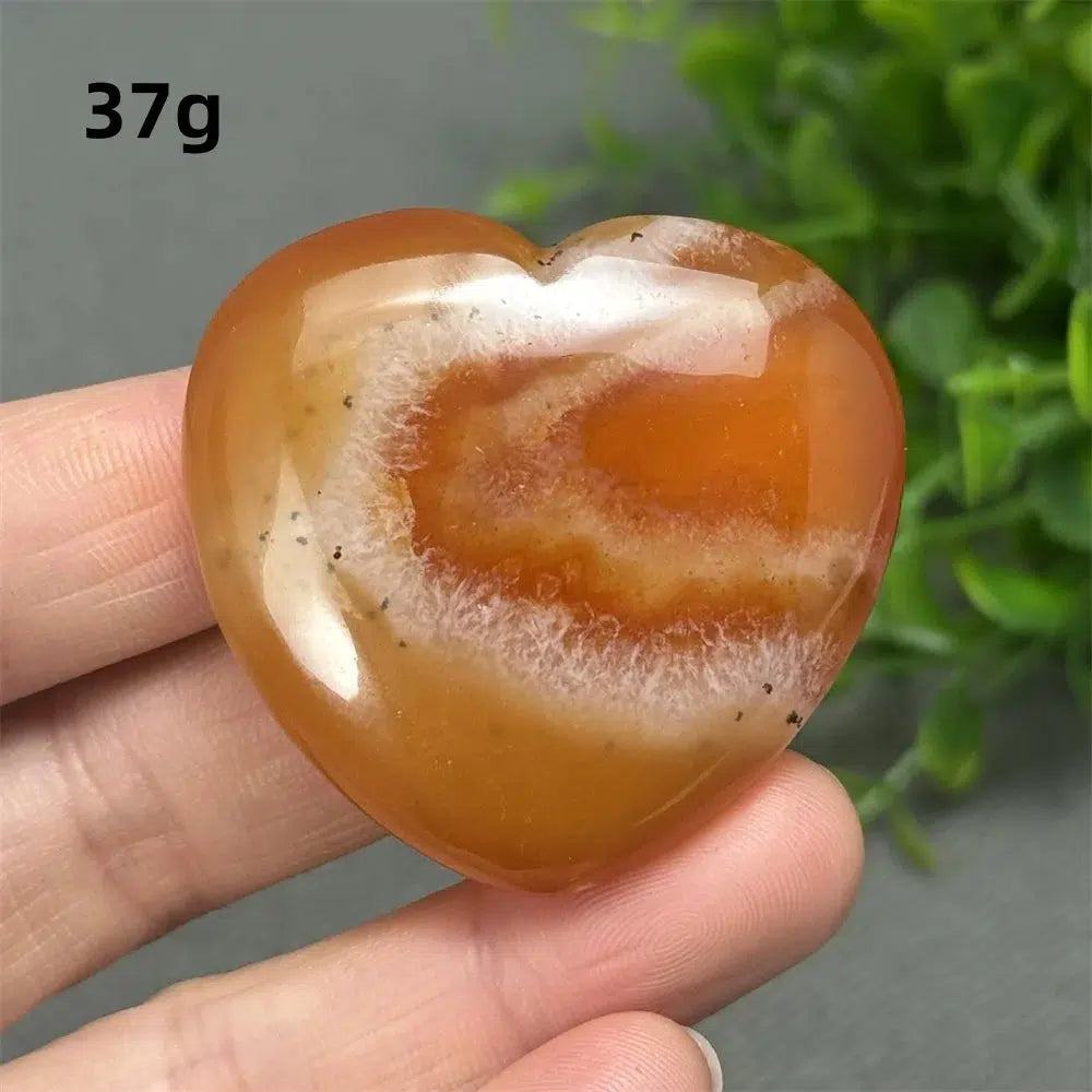 Red Agate Heart