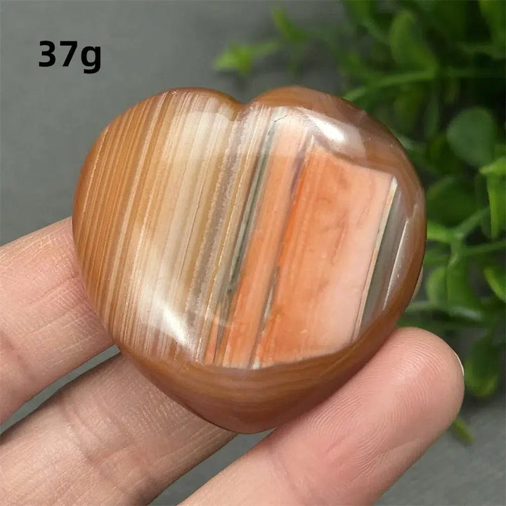 Red Agate Heart