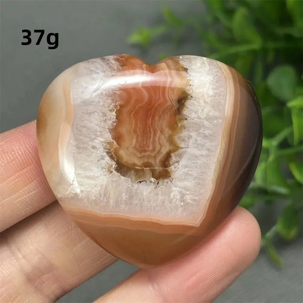 Red Agate Heart