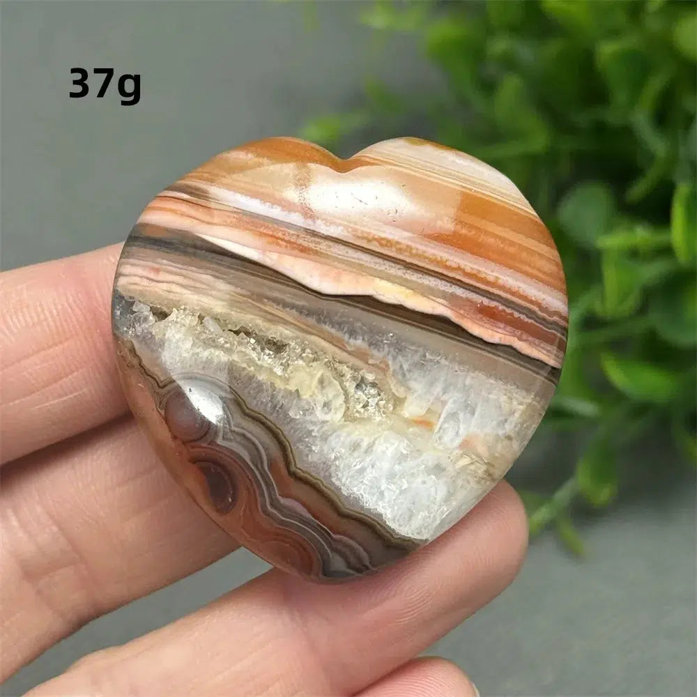 Red Agate Heart