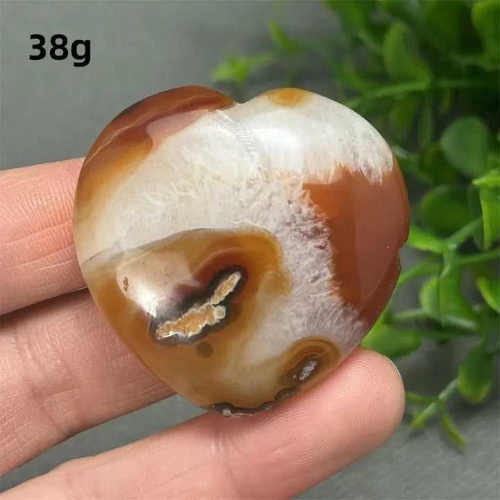 Red Agate Heart