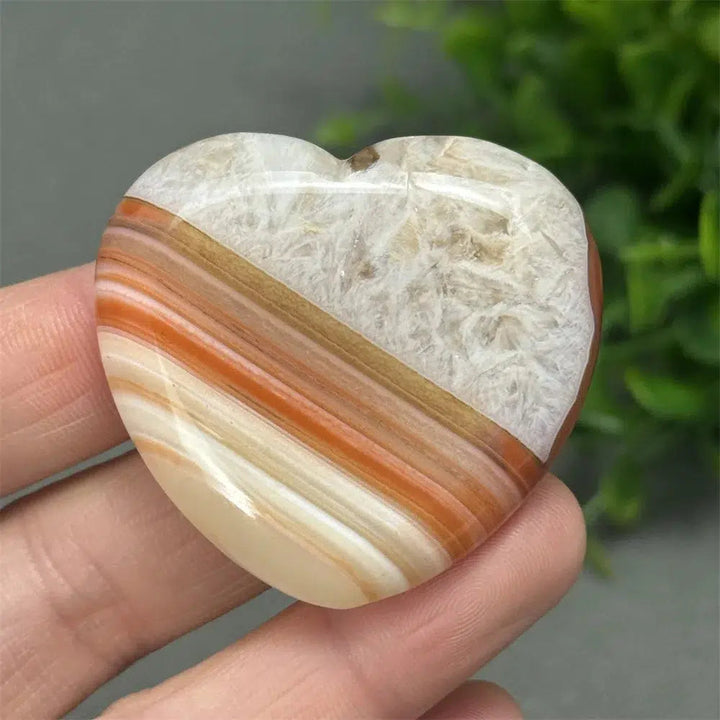 Red Agate Heart