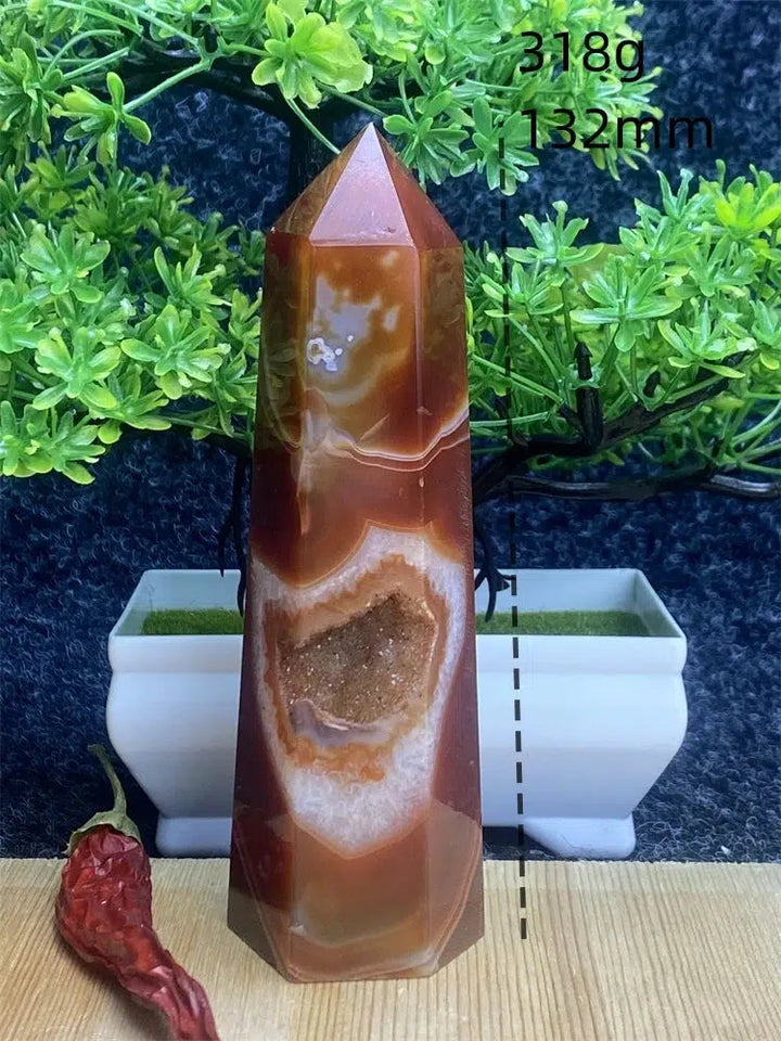 Red Agate Obelisk Tower