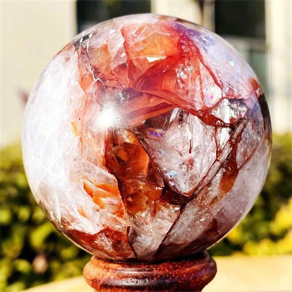 Red Hematoid Quartz Sphere