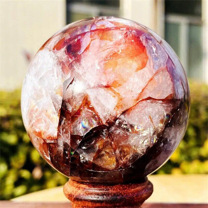 Red Hematoid Quartz Sphere