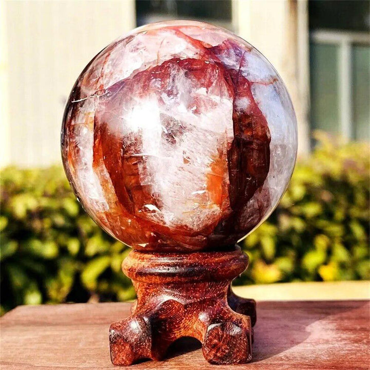 Red Hematoid Quartz Sphere