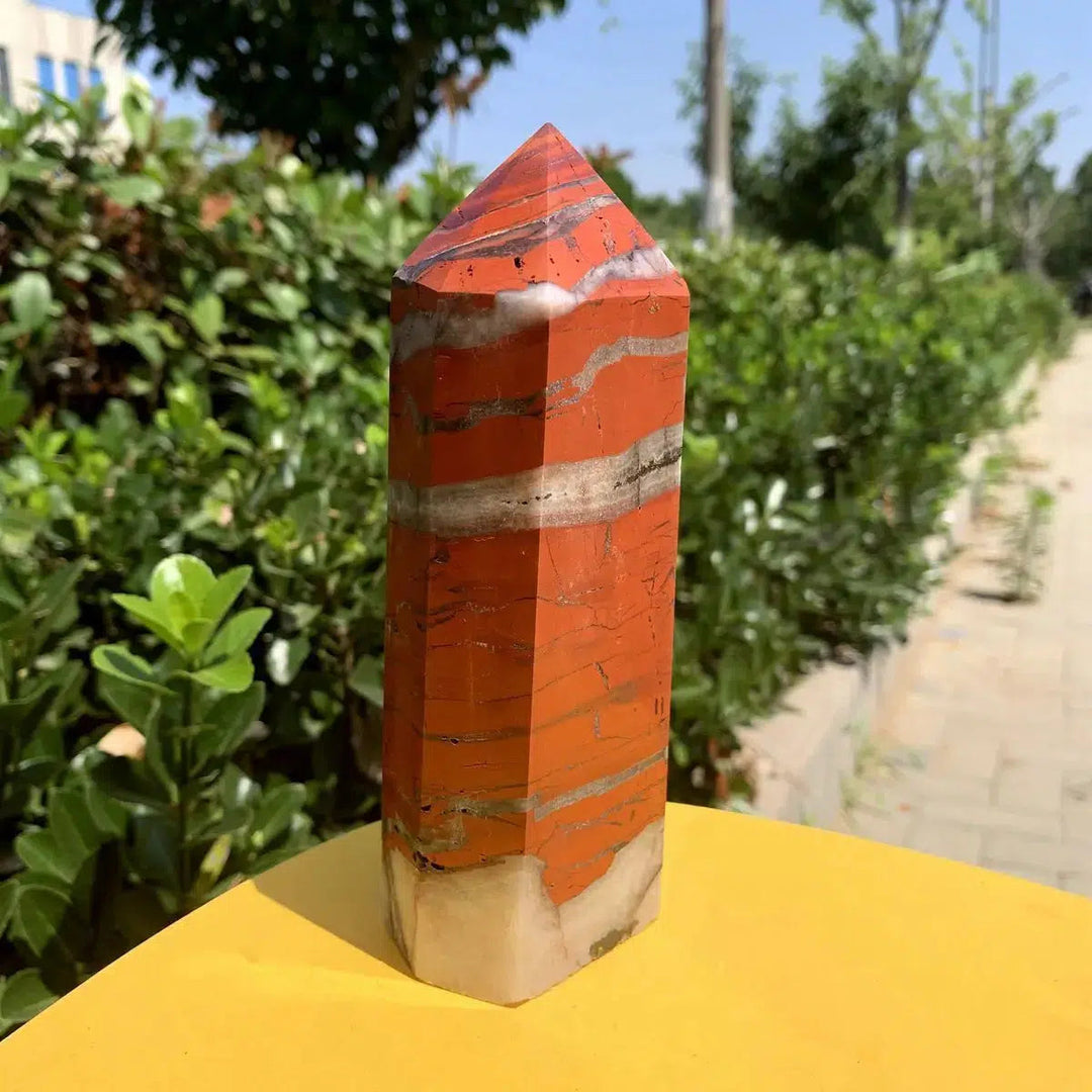 Red Jasper Obelisk Tower