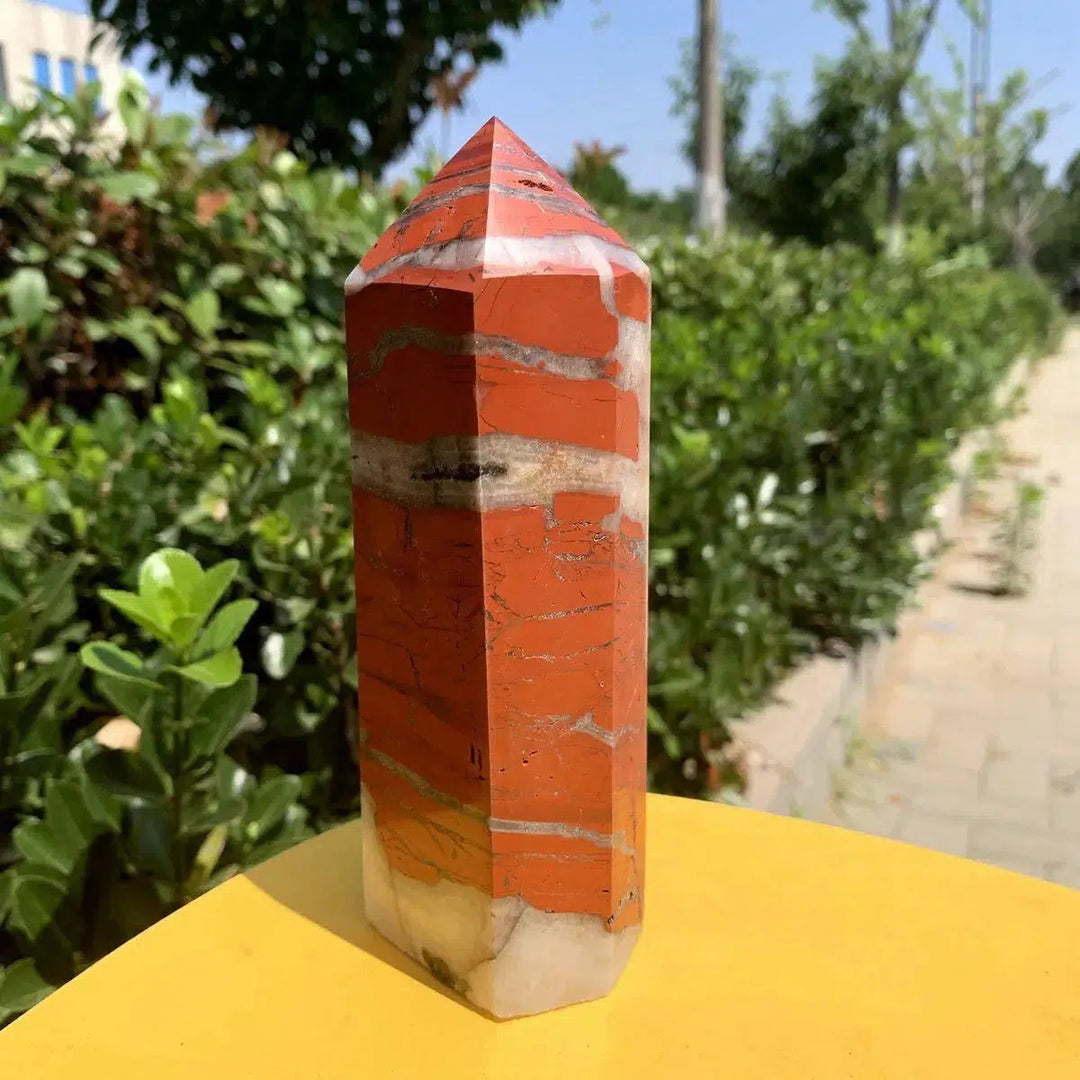 Red Jasper Obelisk Tower