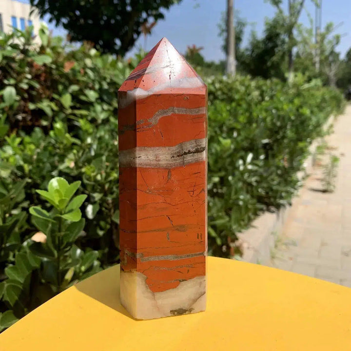 Red Jasper Obelisk Tower