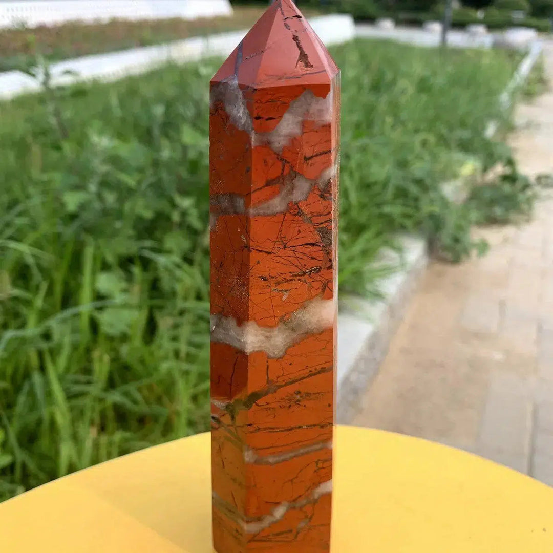 Red Jasper Obelisk Tower