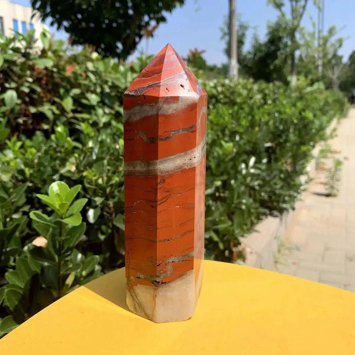 Red Jasper Obelisk Tower