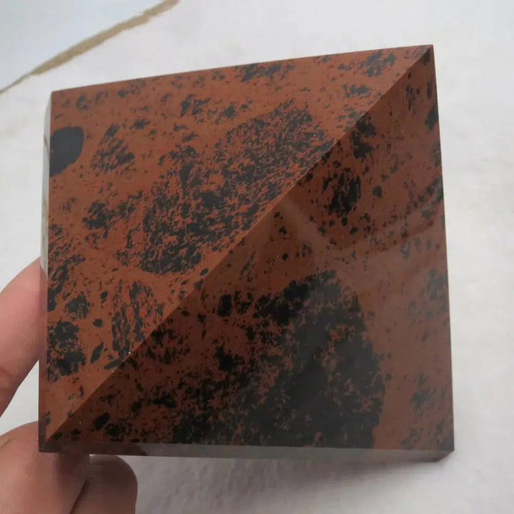 Red Obsidian Crystal Pyramid