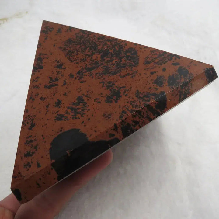 Red Obsidian Crystal Pyramid