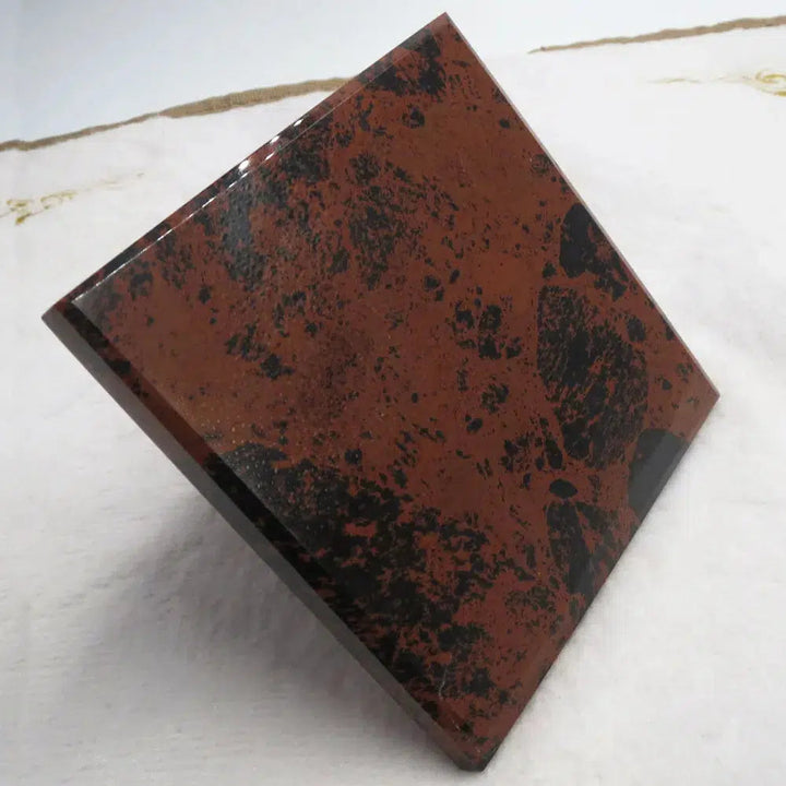 Red Obsidian Crystal Pyramid