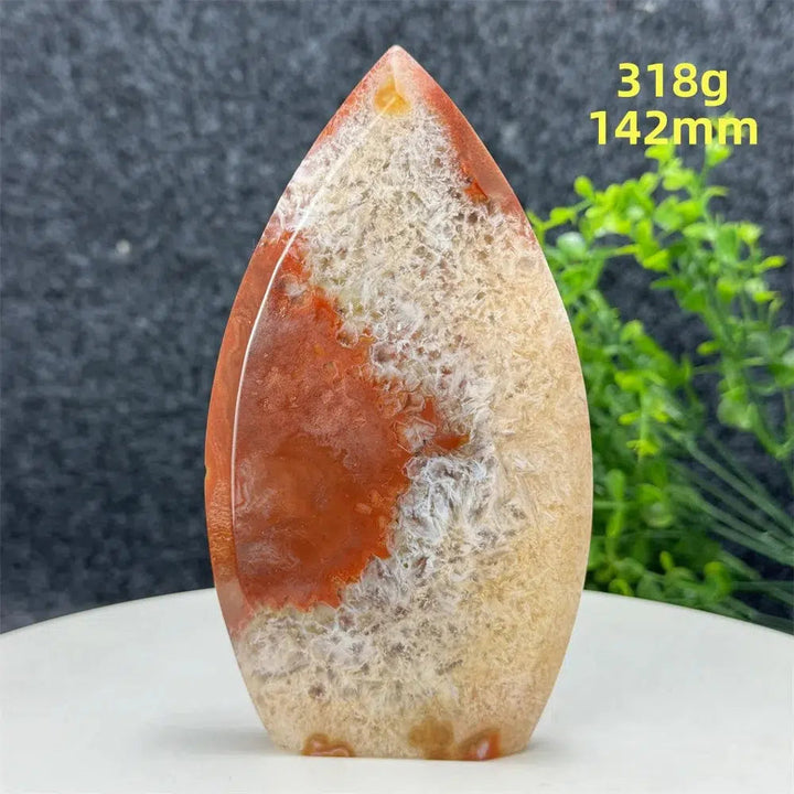 Red Onyx Geode Freeform Torch