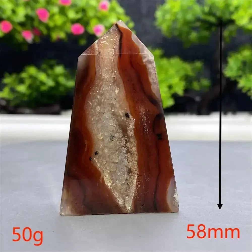 Red Sardonyx Agate Towers-Towers-Ali-Red Sardonyx Agate-A31 50g-Crystal Destiny