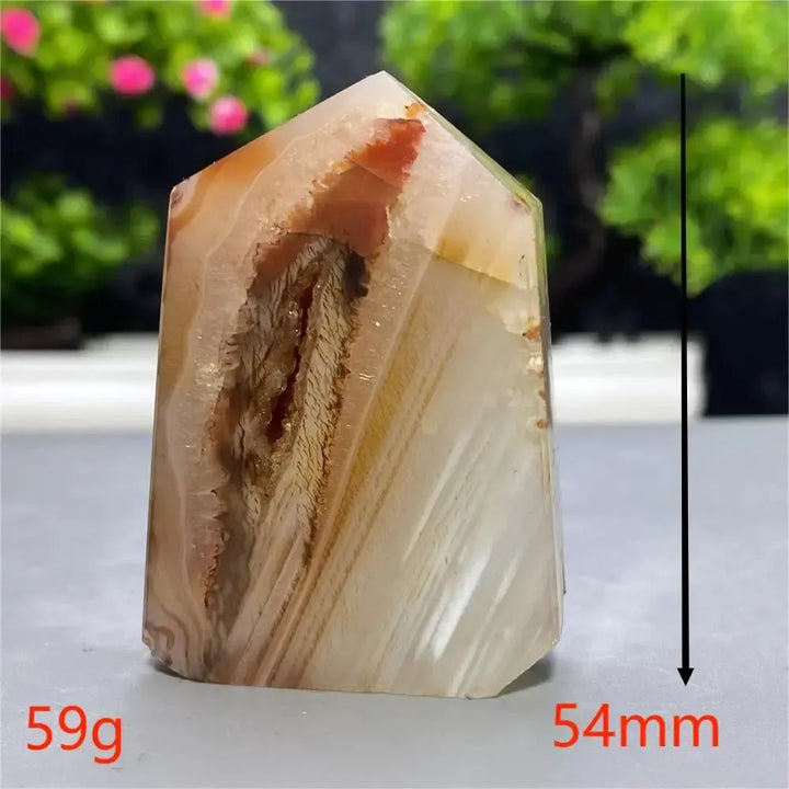 Red Sardonyx Agate Towers-Towers-Ali-Red Sardonyx Agate-A5 59g-Crystal Destiny
