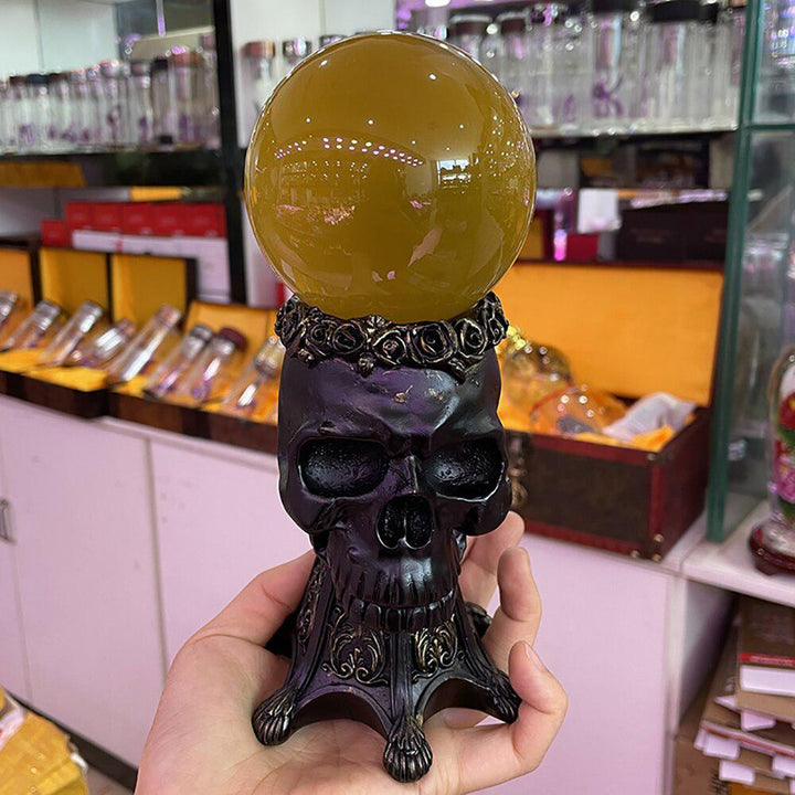 Resin Skull Stand for Crystal Ball (50-100mm)