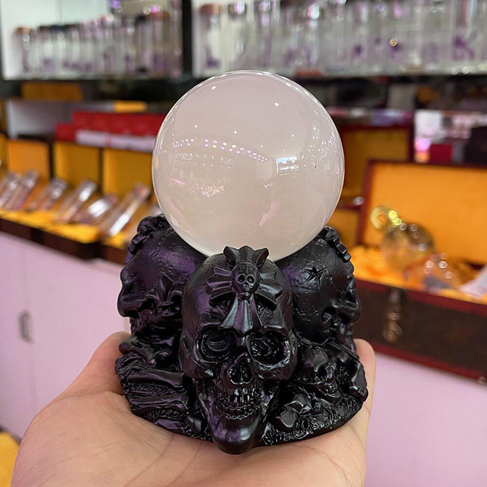 Resin Skull Stand for Crystal Ball (50-100mm)