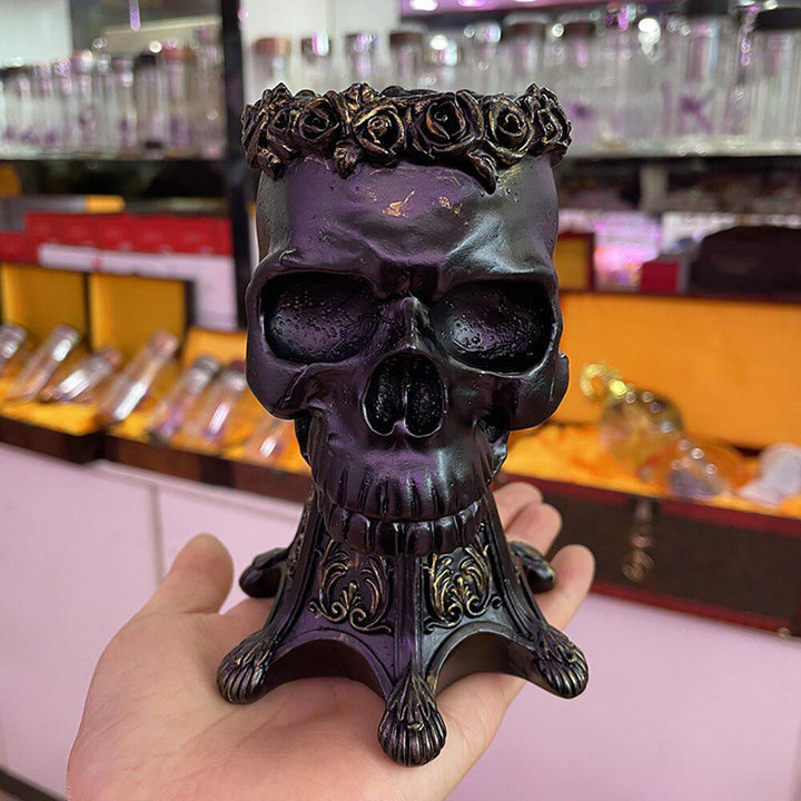 Resin Skull Stand for Crystal Ball (50-100mm)