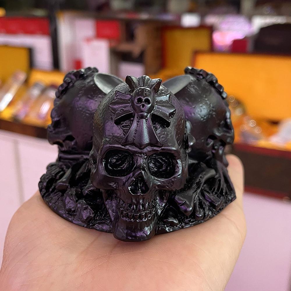 Resin Skull Stand for Crystal Ball (50-100mm)