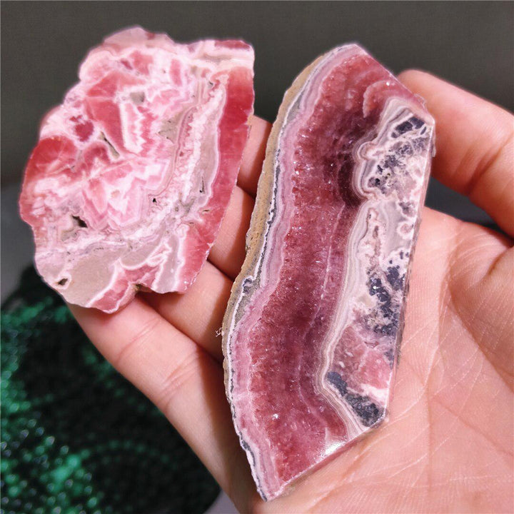 Rhodochrosite Crystal Slice