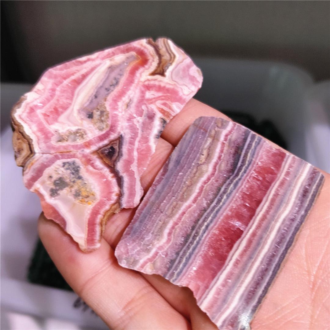 Rhodochrosite Crystal Slice