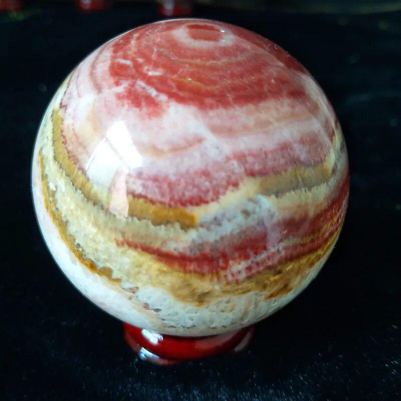 Rhodochrosite Crystal Sphere