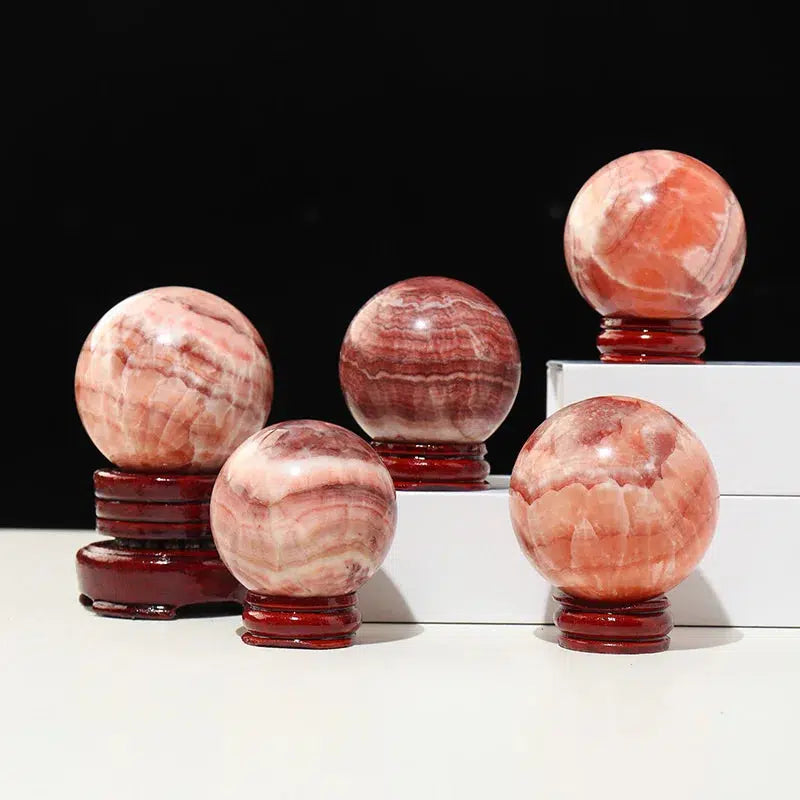 Rhodochrosite Sphere