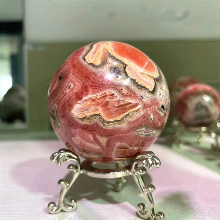 Rhodochrosite Sphere