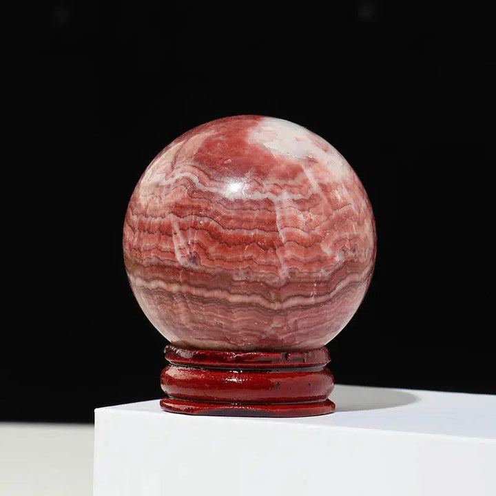 Rhodochrosite Sphere