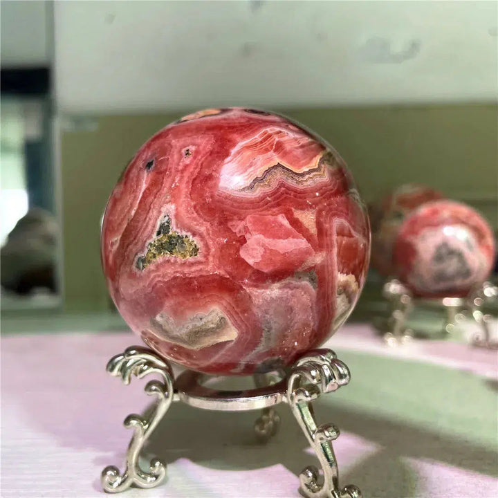 Rhodochrosite Sphere