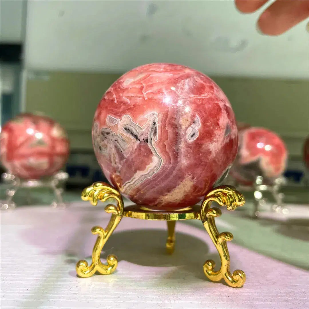 Rhodochrosite Sphere