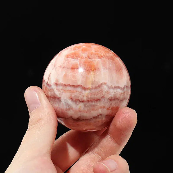 Rhodochrosite Sphere