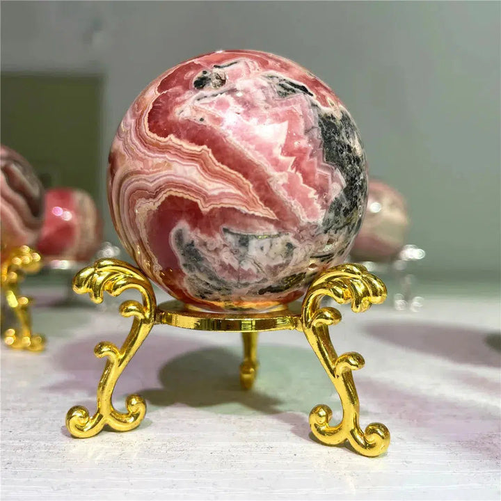 Rhodochrosite Sphere